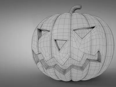Halloween pumpkin 3D model