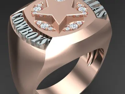 Luxury Men Rings Designs 5MR072 3D print model