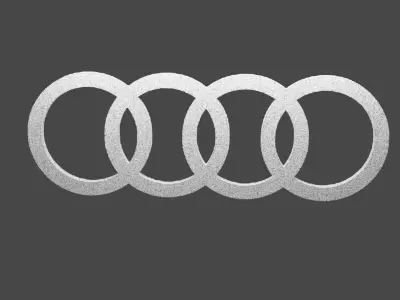 Audi 3D Logo Low-poly 3D model