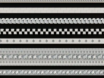 Ornament Pack Vol 27 - Indian Persian  3D model