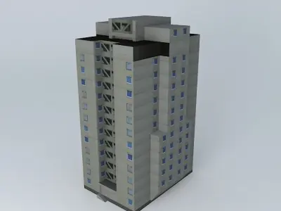 Hotel in Kaunas Free 3D model