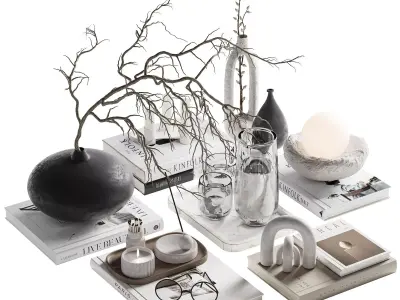 Decorative Set 21 3D model purchase