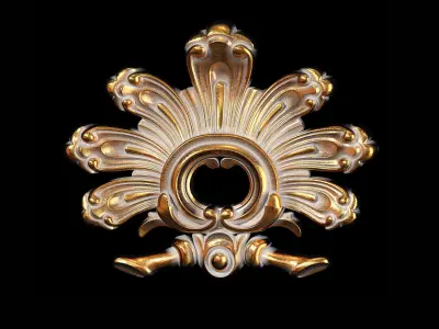 Classic carved 083 3D model