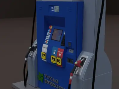 Fuel dispenser 3D model