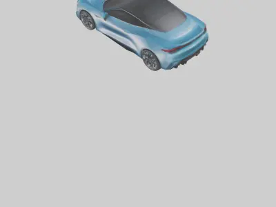 Electric Performance Coupe model Low-poly 3D model