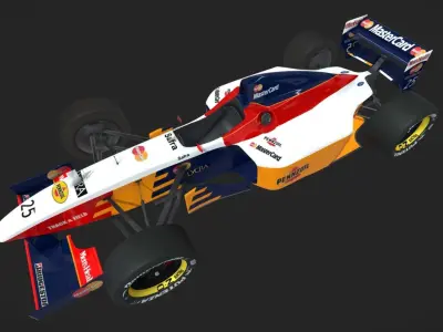 F1 Lola Mastercard T97 30 Low-poly 3D model