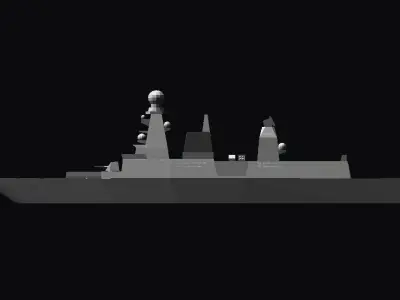 Horizon class frigate 3D print model