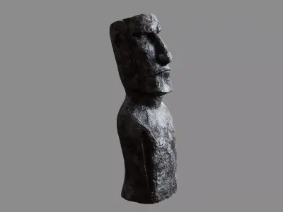 Deco Moai 3D model