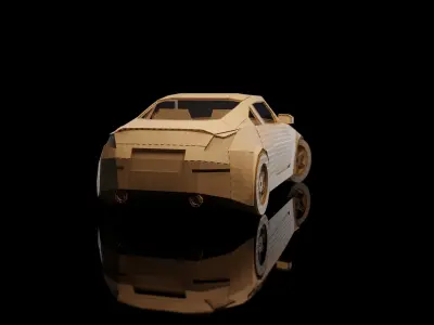 NISSAN FAIRLADY Z 350Z 2002 cardboard car 3D model