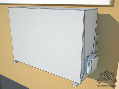 Low Poly Air Conditioner Low-poly 3D model