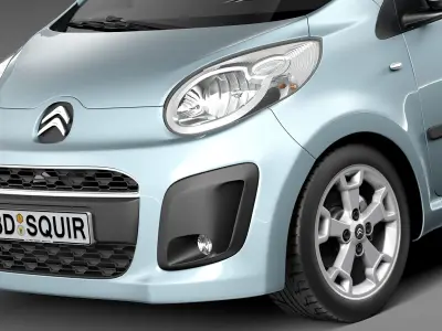Citroen C1 3-doors 2013 3D model
