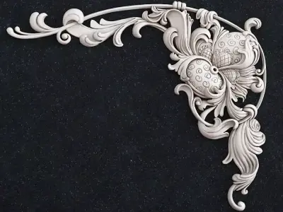 Jewelry angle corner 1 corbel 3D print model