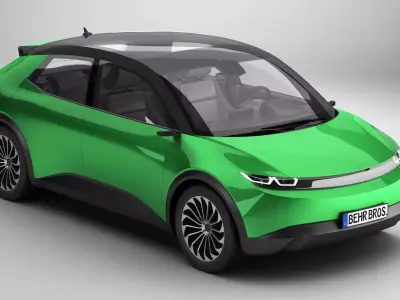 Generic Modern Compact Car 3D model