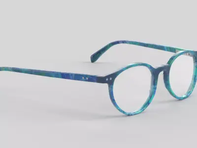 Case Closed Eyewear Glasses Low-poly 3D model