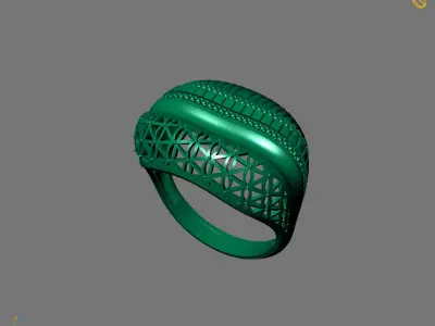Women Plain Ring Ready STL Models Womens Ring 3d models 3D print model 21