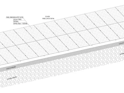 1 MW Solar Project Type 7 3D model