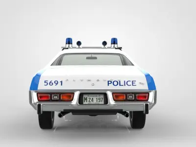 Plymouth Fury Police 1977 3D model