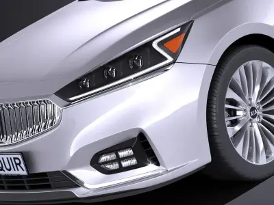 Kia Cadenza 2017 LEDlights 3D model
