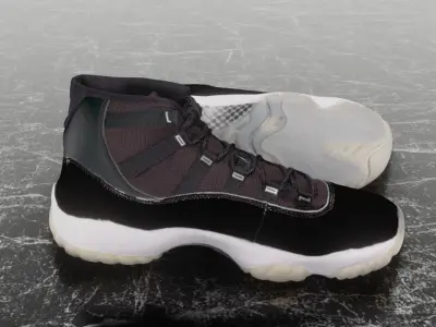 NIKE AIR JORDAN 11 RETRO JUBILEE 3D SHOES Low-poly 3D model