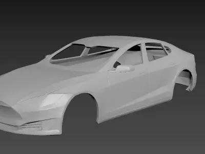 Tesla Model S Body for print 3D print model
