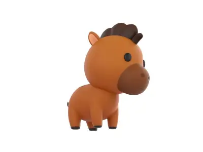 Character040 Horse 3D model