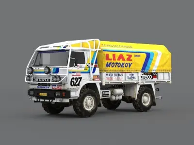 LIAZ 1985 Dakar version 3D model