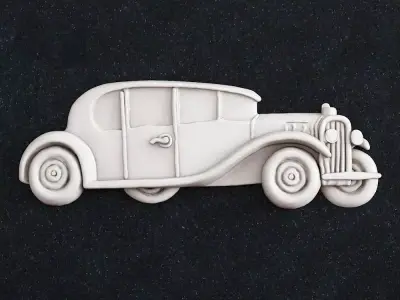 Jewelry pendant Auto classic 3D print model