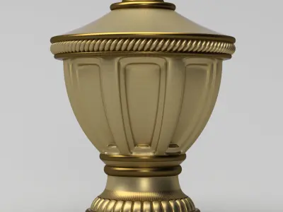 Carved Finial 3D model