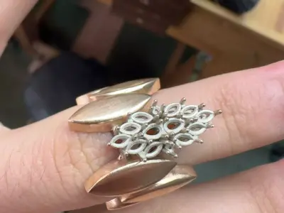 Handmade 2-Piece Ring 3D print model