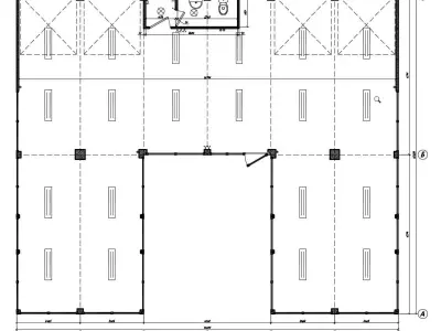 Auto showroom modular 3D model