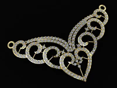 HIP HOP FANCY NECKLACE 3D PRINTABLE MODEL  3D print model