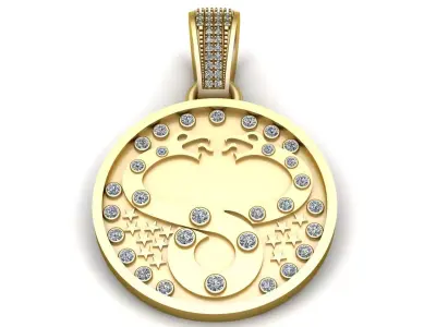  Infinity Star Pendant Luxury 3D Printable Model 3D print model