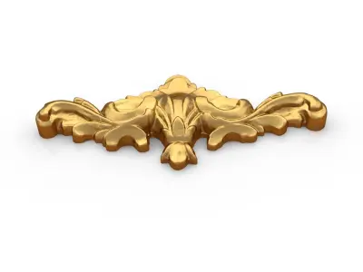 Classic carved decor ornament 342 3D model