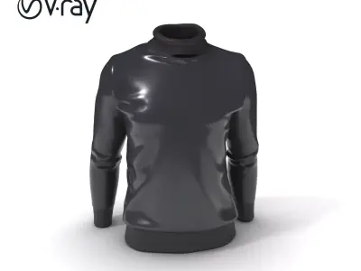 Turtleneck Sweater D Model Pack Low-poly 3D model