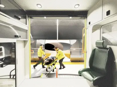 London Emergency Service Ambulance - Mercedes Benz Van 3D model