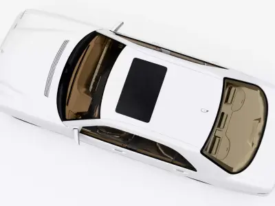 Mercedes-Benz E320 W210 4Matic Sedan 2002 Low-poly 3D model
