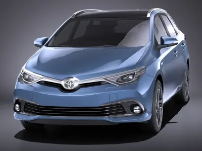 Toyota Auris Touring Sports 2018 VRAY 3D model