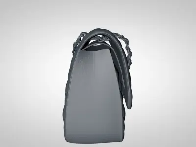 Green Calfskin Classic Double Flap  3D print model