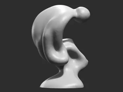 Modern Abstract Decorative sculpture 3d print model 67 3D print model