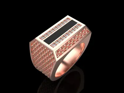 Signet ring model 1023 3D print model