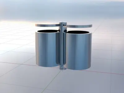 Trash Bin Free low-poly 3D model get