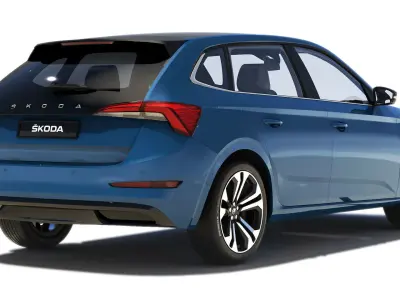 Skoda Scala 2019 3D model