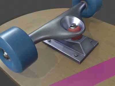 Realistic Skateboard 3D model