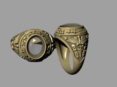 United States Navy Hospital Ring  3D print model