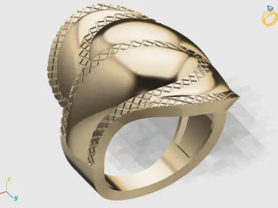 Women Plain Ring STL Models Womens Ring 3dmodels 3D print model 3D print model 31