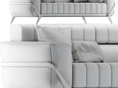 Collection  VISIVO sofa 3d model Low-poly 3D model