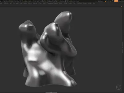 Modern Abstract Decorative sculpture 3d print model 45 3D print model