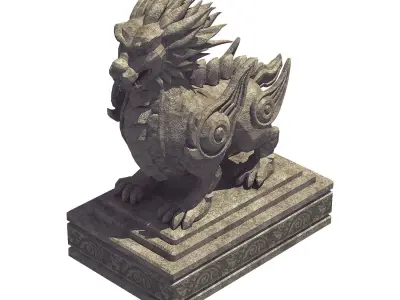 Stone China - Stone Carving - Shishi 65 3D model