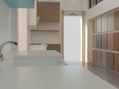 Kitchen showroom 3D model