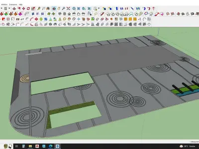entrance landmark showcase 3D model